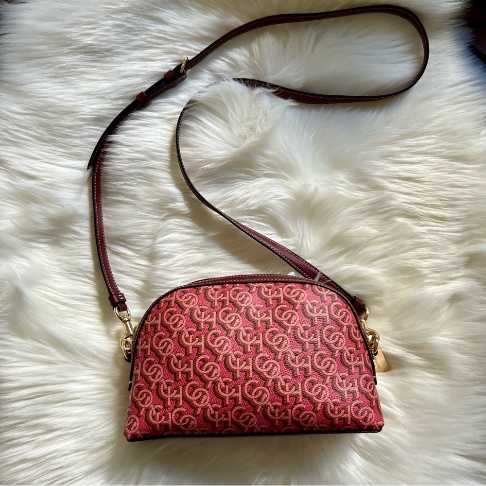 Coach Red Signature C Canvas Crossbody Bag